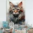 thumbnail image 1 of Designart "Majestic Maine Coon Feline I" Animals Cat Canvas Wall Art, 1 of 1