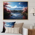 thumbnail image 1 of Designart "Majestic Mont Asian Painting IV" Asian Floater Framed Canvas Art Print, 1 of 7