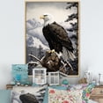 thumbnail image 1 of Designart "Majestic Mosaic Of The Bold Eagle I" Animals Eagle Floater Framed Canvas Prints, 1 of 5