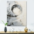 thumbnail image 1 of Designart "Majestic Motion In White And Grey" Abstract Spirals Wall Art Prints, 1 of 7