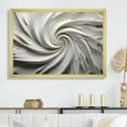 thumbnail image 1 of Designart "Majestic Motion In White I" Abstract Spirals Picture Framed Wall Art Living Room, 1 of 5