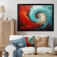 thumbnail image 1 of Designart "Majestic Motion Spiral In Red And Blue I" Abstract Spirals Picture Framed Canvas Art Print, 1 of 5
