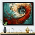 thumbnail image 1 of Designart "Majestic Motion Spiral In Red And Blue IV" Abstract Spirals Picture Framed Canvas Prints, 1 of 5