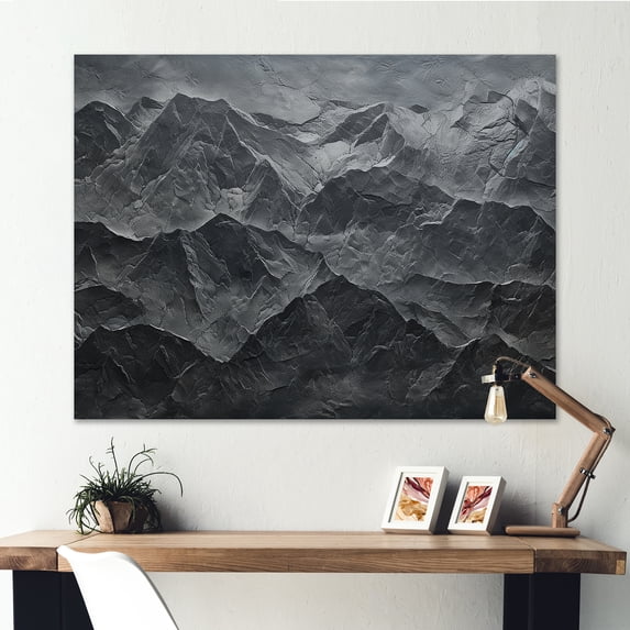Designart "Majestic Mountains Of Usa Map" Usa Map Wall Art Prints