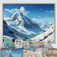 thumbnail image 1 of Designart "Majestic Peaks Of The French Pyrenees III" Landscape Mountains Floater Framed Wall Art Prints, 1 of 5