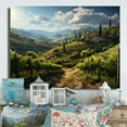 thumbnail image 1 of Designart "Majestic Provence in the Green Vineyard" Farmhouse Metal Art Print, 1 of 1