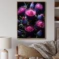 thumbnail image 1 of Designart "Majestic Purple Thistle III" Floral & Botanical Floater Framed Canvas Wall Art, 1 of 7
