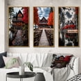 thumbnail image 1 of Designart "Majestic Retreat The Red and Grey Lakehouse III" Cottage Framed Wall Art Set Of 3 - Red Lakes Lakehouse Frame Gallery Set For Office Decor, 1 of 7