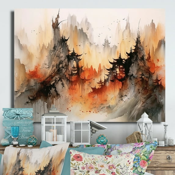Designart "Majestic Views of China III" Chinese Metal Wall Art Prints