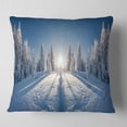 thumbnail image 1 of Designart Majestic White Winter Landscape - Landscape Printed Throw Pillow - 16x16, 1 of 4