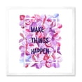 thumbnail image 1 of Designart 'Make Things Happen On Purple Flowers' Traditional Framed Art Print, 1 of 4