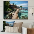 thumbnail image 1 of Designart "Maldivian Beaches I" Nautical & Beach Canvas Print, 1 of 5