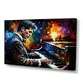 thumbnail image 1 of Designart Man Playing Piano III Canvas Wall Art, 1 of 5