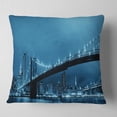 thumbnail image 1 of Designart Manhattan Downtown Urban View - Cityscape Throw Pillow - 18x18, 1 of 4