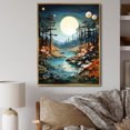 thumbnail image 1 of Designart "Maple Leaf Backwoods Exploration " Canada Floater Framed Canvas Print, 1 of 7
