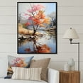 thumbnail image 1 of Designart "Maple Liveliness Palette II" Tree Maple Floater Framed Wall Art Prints, 1 of 5