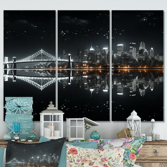 Designart "Maple Metropolis Luminescence" Canada Art Living Room Set