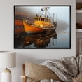 thumbnail image 1 of Designart "Maple Port Fog Enigma " Transportation Floater Framed Canvas Wall Art, 1 of 7
