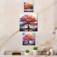 thumbnail image 1 of Designart "Maple Vibrancy Spectrum" Trees Extra large Clock For Office Décor - Large Traditional Wall Clock - Oversized Coral Wall Clock - Set Of 3, 1 of 6