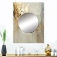 thumbnail image 1 of Designart "Marble Lightning In Beige And Gold I" Abstract Shapes Mirror Wall Decor - Modern Beige Abstract Large Mirror Wall Decor For Bedroom - 32" x 24" Inch, 1 of 5