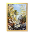 thumbnail image 1 of Designart 'Marble Path In Autumn Mountain' Traditional Framed Art Print, 1 of 4