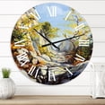 thumbnail image 1 of Designart 'Marble Path In Autumn' Traditional Wall Clock, 1 of 5