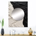 thumbnail image 1 of Designart "Marbled Dreamscape Black and White II" Modern Geometric Mirror Wall Decor - Modern Black Abstract Large Mirror For Wall Art Decor - 32" x 24" Inch, 1 of 5