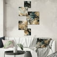 thumbnail image 1 of Designart "Marbled Dreamscape Blue and Beige II" Modern Geometric Metal Wall Art Prints Set, 1 of 5