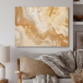 thumbnail image 1 of Designart "Marbled Melody in Cream IV" Abstract Shapes Metal Art Print, 1 of 5