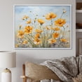 thumbnail image 1 of Designart "Marigold Serenity In Subdued Yellow II" Flowers Floater Framed Canvas Prints, 1 of 5