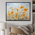 thumbnail image 1 of Designart "Marigold Serenity In Subdued Yellow II" Flowers Floater Framed Canvas Prints, 1 of 5