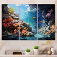 thumbnail image 1 of Designart "Marine Wonders Aquariums III" Nautical & Beach Metal Wall Decor Set, 1 of 5