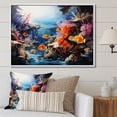 thumbnail image 1 of Designart "Marine Wonders Aquariums VII" Nautical & Beach Floater Framed Canvas Wall Art, 1 of 7