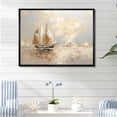 thumbnail image 1 of Designart "Maritime Adventure" Sailing Floater Framed Wall Art Prints, 1 of 5
