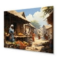thumbnail image 1 of Designart "Market in Vibrant Africa II" African Metal Wall Art, 1 of 5