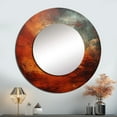 thumbnail image 1 of Designart "Mars: The Mysterious Maroon Planet I" Our Solar System Rund Mirror For Wall Decor - Large Red Round Print Mirror - Round Astronomy Mirror - Wall Mounted Round Large Mirror - 23" x 23", 1 of 1