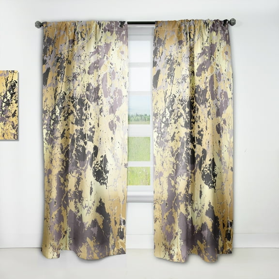 Designart 'Marvelous Marbled I' Modern & Contemporary Curtain Panel