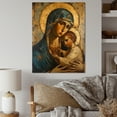 thumbnail image 1 of Designart "Mary And Child In Deep Yellow Style" Boho Pottery Canvas Prints, 1 of 7
