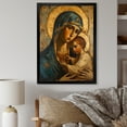 thumbnail image 1 of Designart "Mary And Child In Deep Yellow Style" Boho Pottery Picture Framed Canvas Prints, 1 of 5