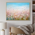thumbnail image 1 of Designart "Meadow Abundance Of Wildflowers I" Flower Field Floater Framed Wall Art Prints, 1 of 5