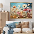 thumbnail image 1 of Designart "Meadow Bliss composition II" Modern Floater Framed Canvas Print, 1 of 7