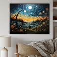 thumbnail image 1 of Designart "Meadow Bold Horizon painting" Landscapes Floater Framed Wall Art Living Room, 1 of 7