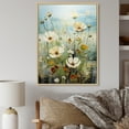 thumbnail image 1 of Designart "Meadow Calm Bliss Muted II" Floral & Botanical Floater Framed Canvas Art Print, 1 of 7