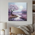 thumbnail image 1 of Designart "Meadow Contemplative Landscape Painting II" Landscapes Metal Art Print, 1 of 1