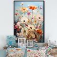 thumbnail image 1 of Designart "Meadow Contemporary Wildflowers Painting I" Floral & Botanical Floater Framed Canvas Print, 1 of 7