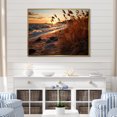 thumbnail image 1 of Designart "Meadow Dawn Seashore" Nautical & Beach Floater Framed Canvas Art Print, 1 of 7