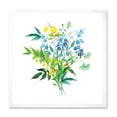 thumbnail image 1 of Designart 'Meadow Flowers Garland On White' Farmhouse Framed Art Print, 1 of 4