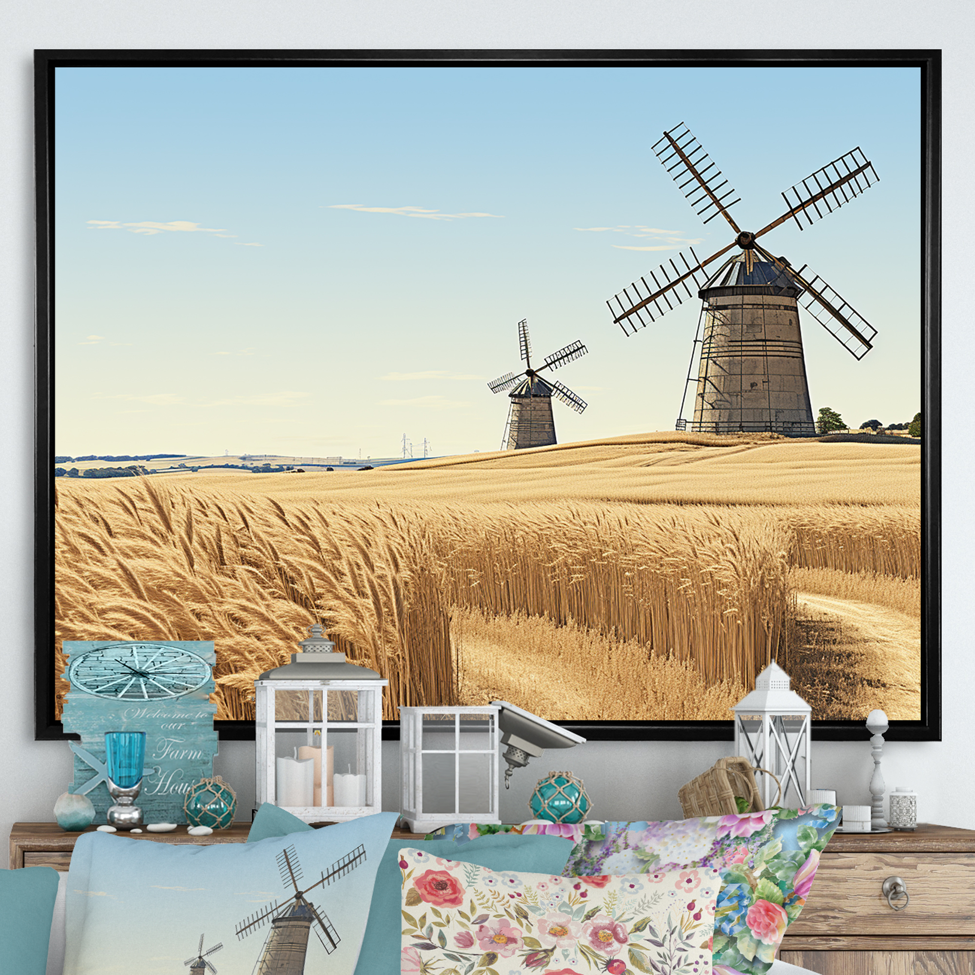 Illustration of Industrial Style Wall Art Decor