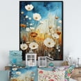 thumbnail image 1 of Designart "Meadow Painting II" Floral & Botanical Floater Framed Wall Art Living Room, 1 of 7