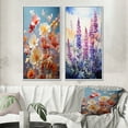 thumbnail image 1 of Designart "Meadow Wildflower " Meadow Framed Wall Art Set Of 2 - Coral Landscapes Gallery Wall Frame Set For Home Decor, 1 of 7